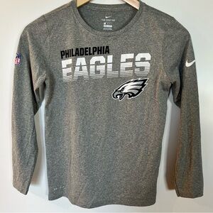 Nike Kids NFL Philadelphia Eagles Dri-Fit Long Sleeve Shirt Size S